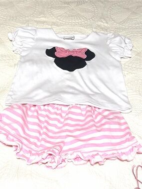 Stitchy Fish Girls White and Pink Minnie Set